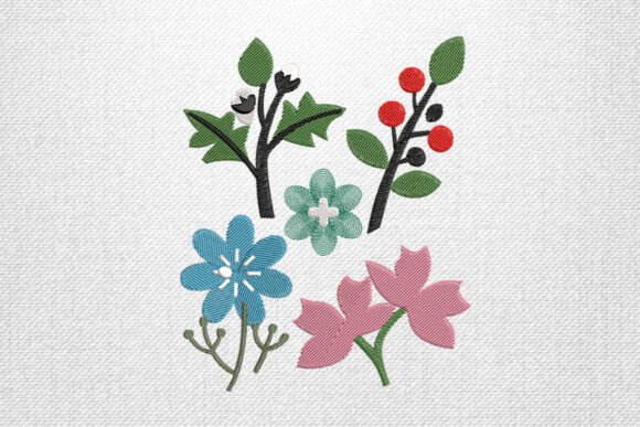 Colorful Floral Branch: An Embroidery Designer's Review