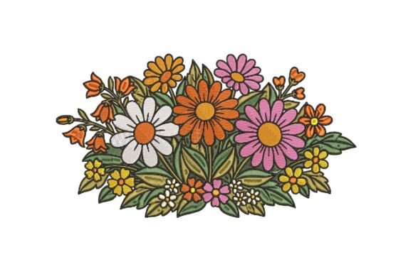 Colorful Spring Flowers Embroidery Review