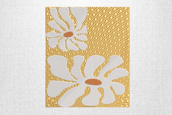 Golden Daisy Floral Embroidery Art Review