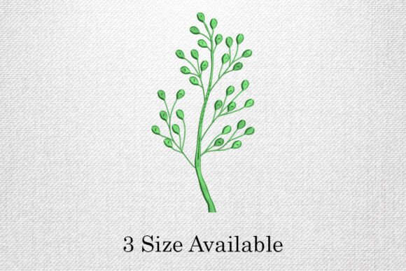 Green Leaf Stem Embroidery Design Review