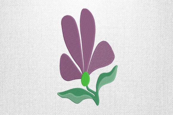 Purple Petal Leaf Embroidery Design Review