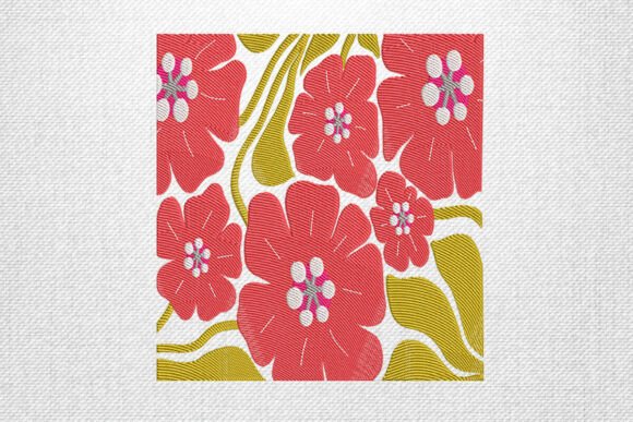 Red Floral Pattern: A Designer Review for Business Merch