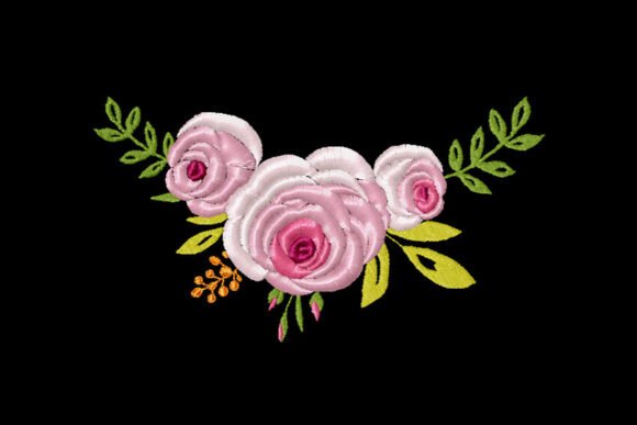 Review: Pink Roses Floral Embroidery Design