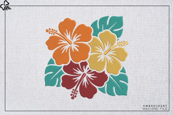 Tropical Hibiscus Flowers Embroidery Review