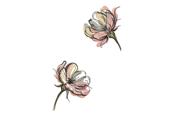 Vintage Sketch Flowers: An Embroidery Design Review